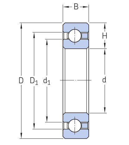 K17013CP0 Thin Section Bearing drawing K17013CP0 Thin Section Bearing drawing